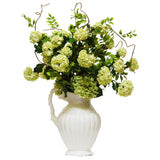 SNOWBALL HYDRANGEA PITCHER 32"