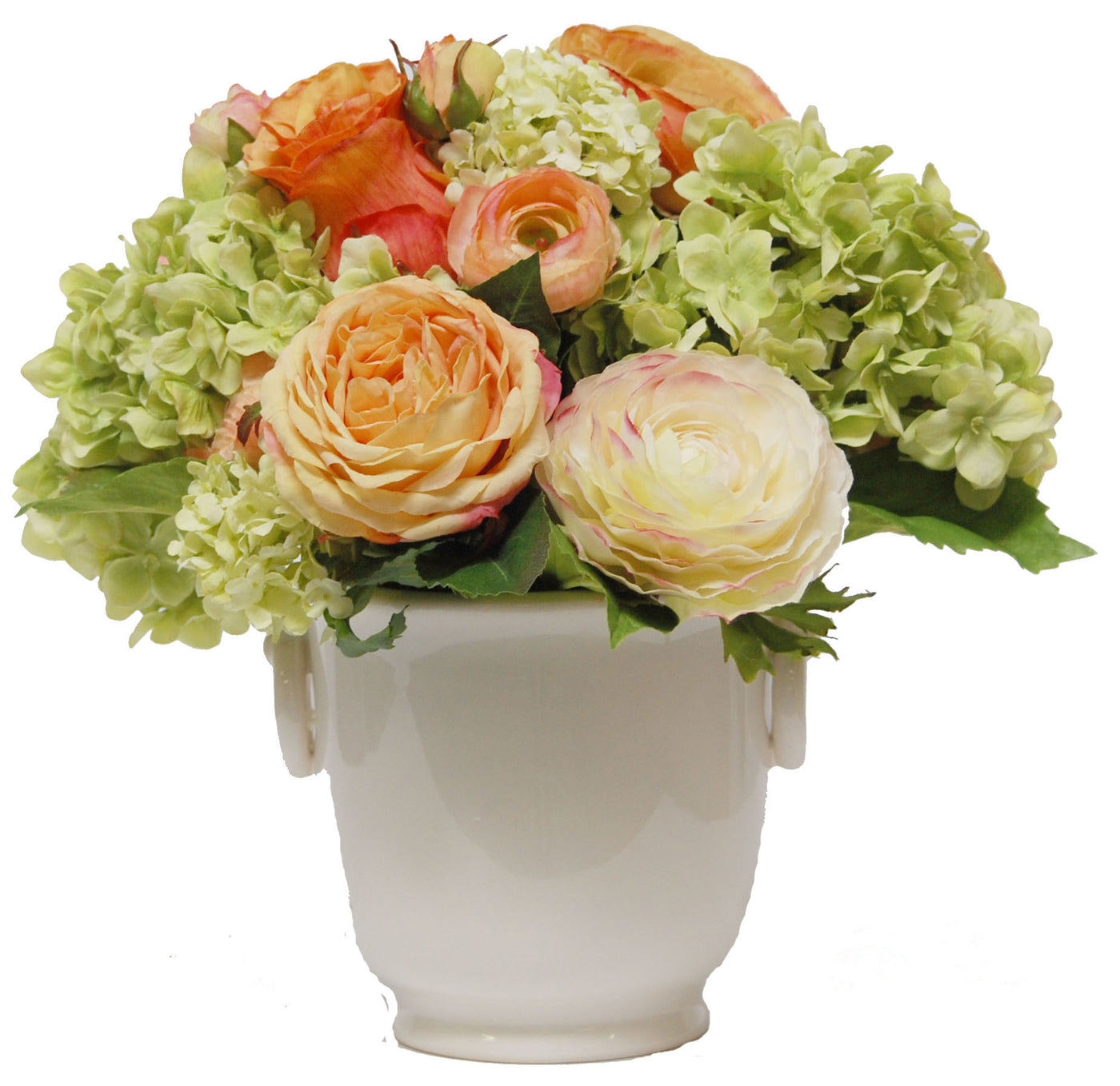 HYDRANGEA GARDEN CACHE POT 12"