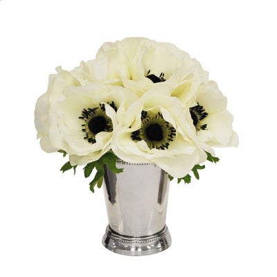 POPPY ANEMONE JULEP IN CUP 9''
