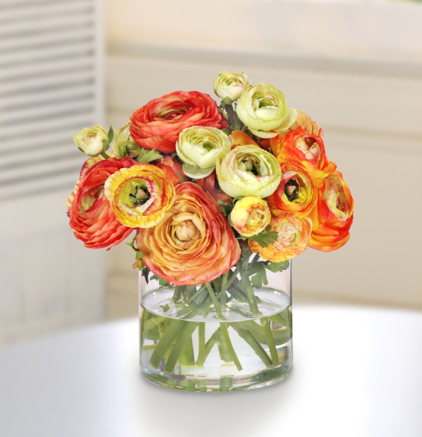 MIX ORANGE RANUNCULUS (WHD072.GO) - Winward Home faux floral arrangements