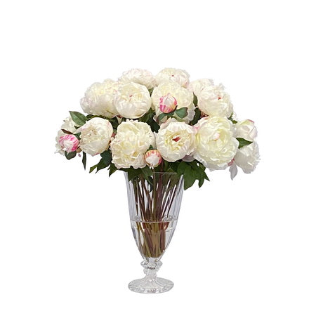 PINK PEONY IN ILLUSION VASE 22"