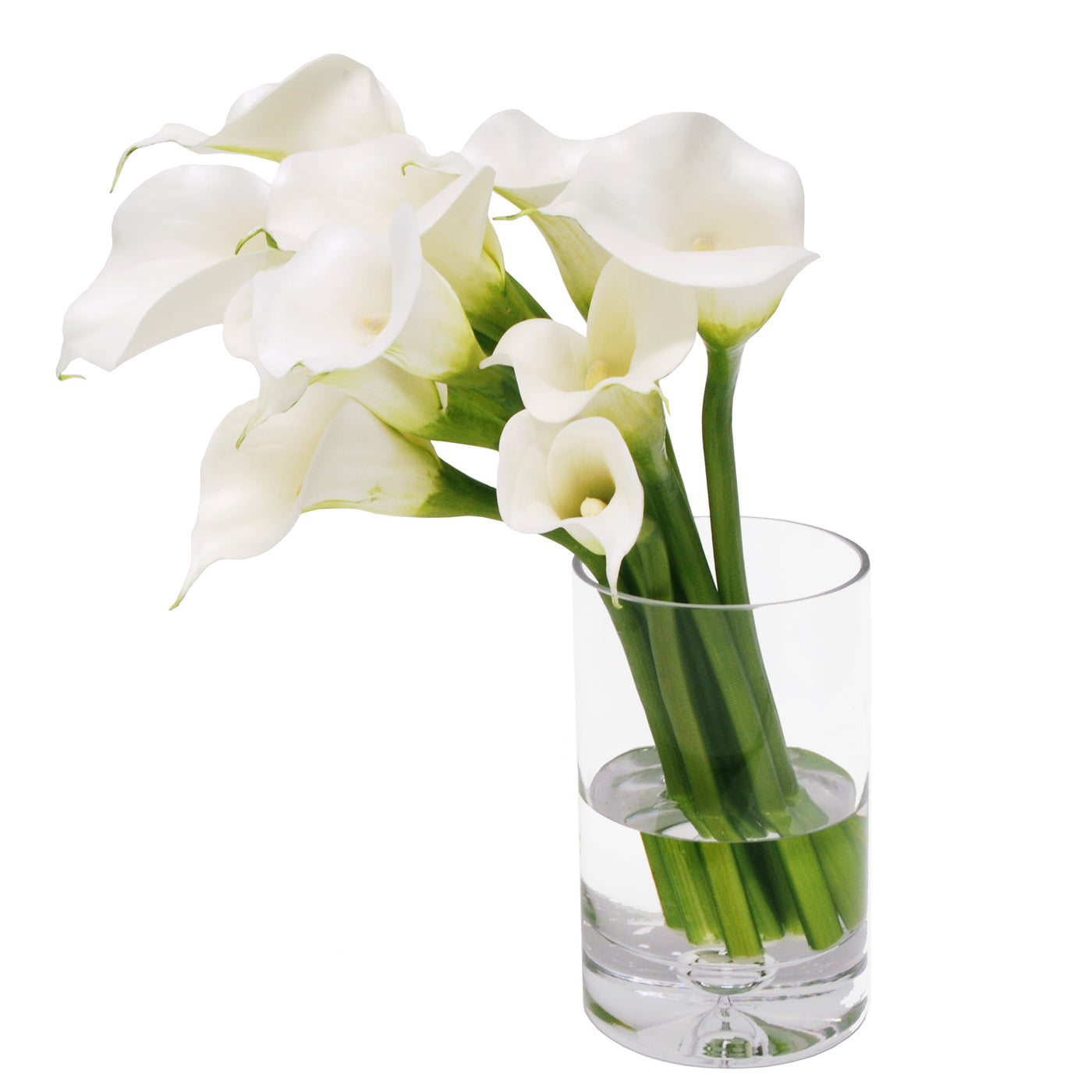 CALLA LILY IN CYLINDER VASE 18"