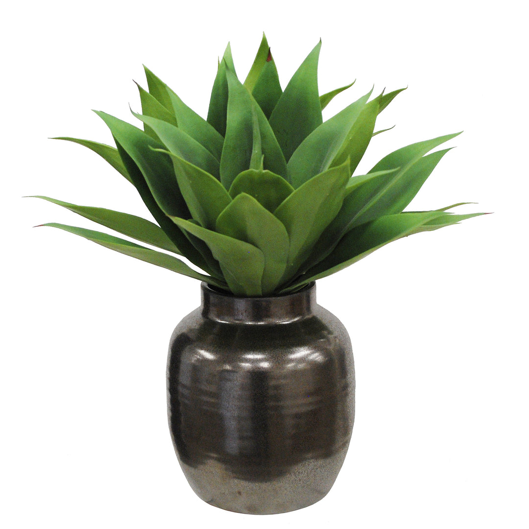 Faux Aloe Plant in Crete Pot 21-inches tall