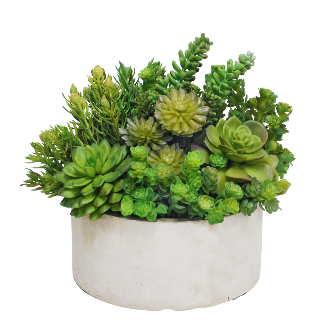 faux succulent garden Succulent Garden Planter 14" Wide
