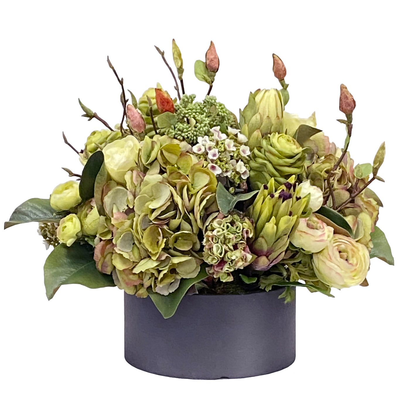 Tropical Centerpiece in Round Tray 16"