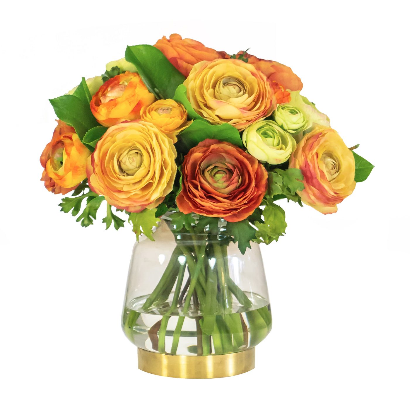 RANUNCULUS IN LANTERN VASE (WHD234-OR)