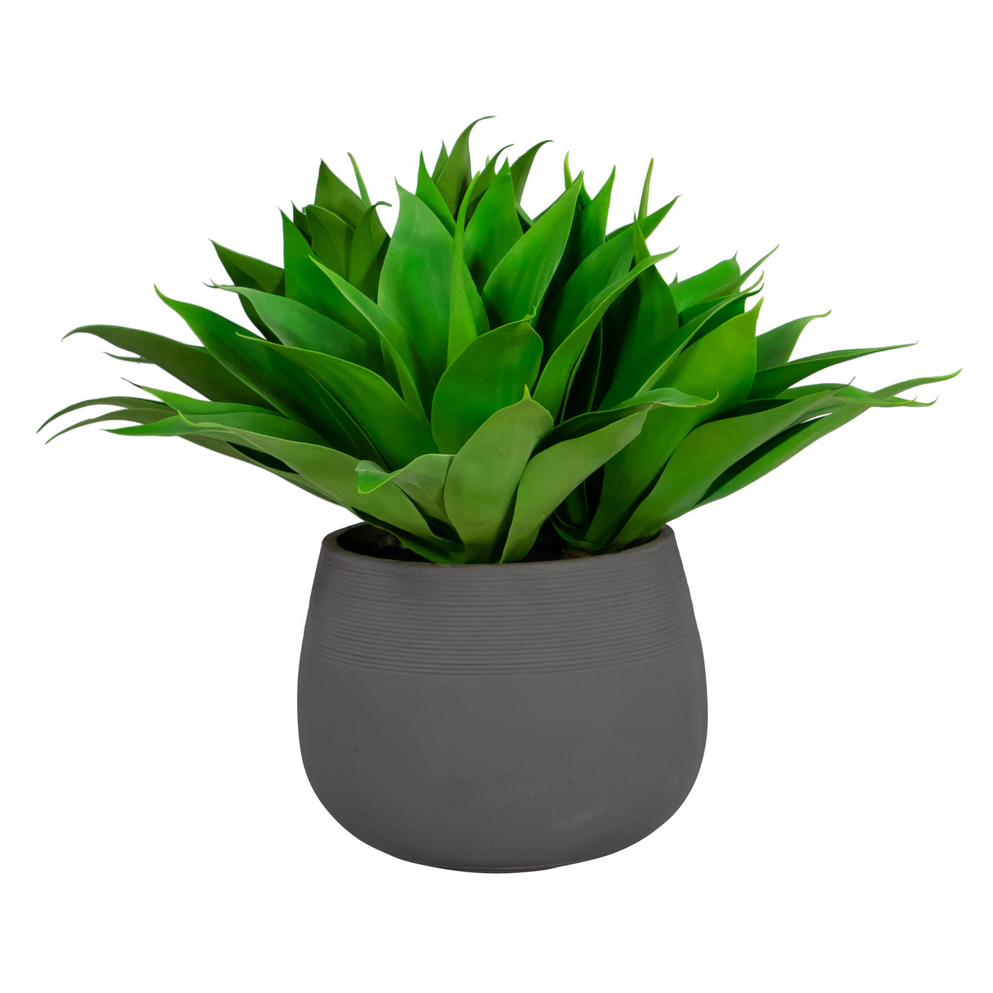 faux aloe in stonecast planter