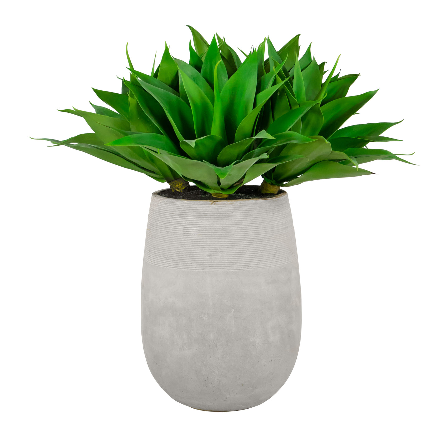 ALOE IN STONECAST PLANTER 35"