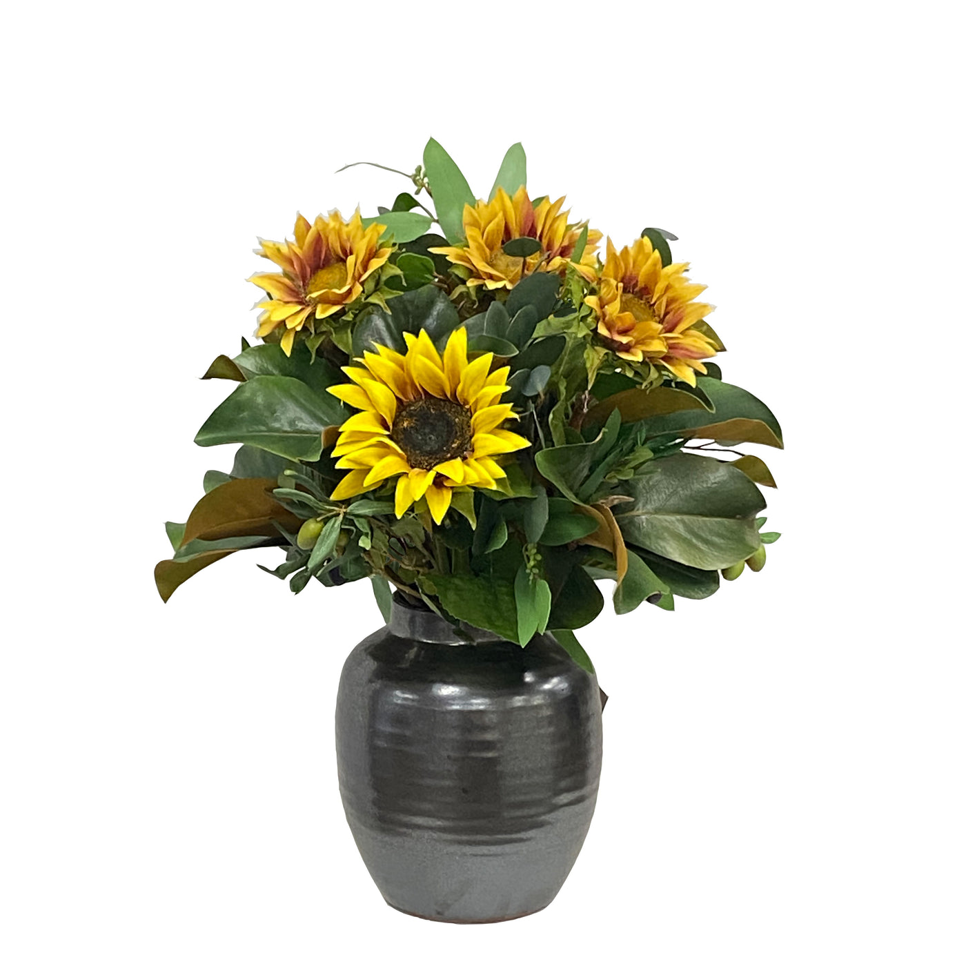 Sunflower in Crete Pot 22"