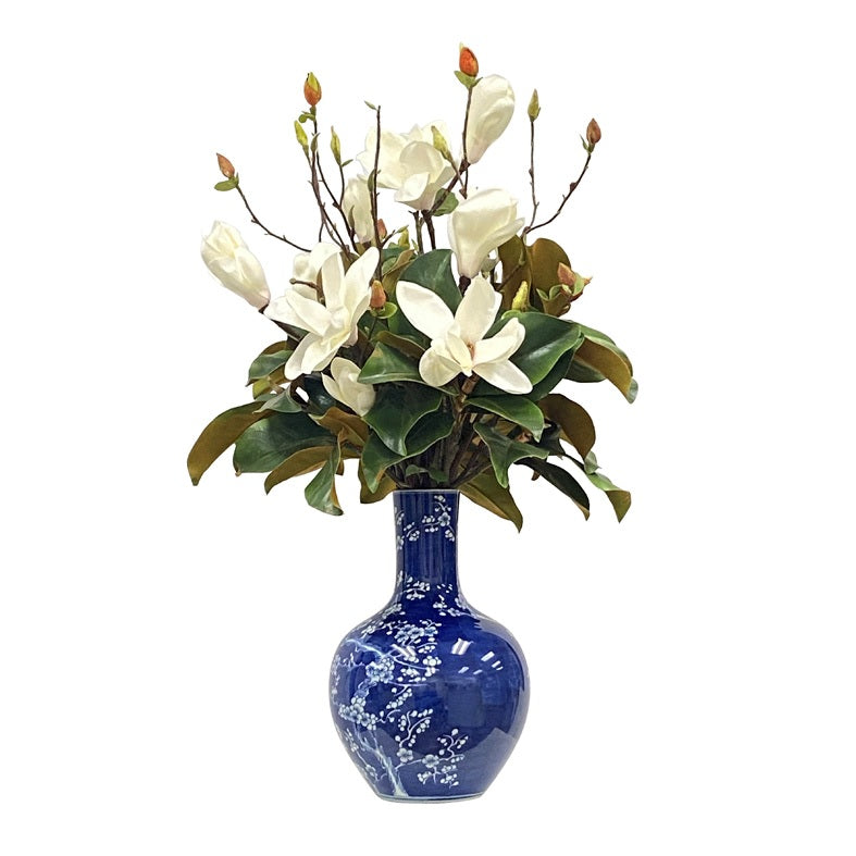 Tree Magnolia in Plum Vase 34"