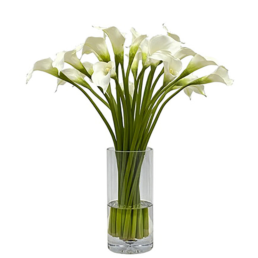 CALLA LILY IN CYLINDER VASE 22"