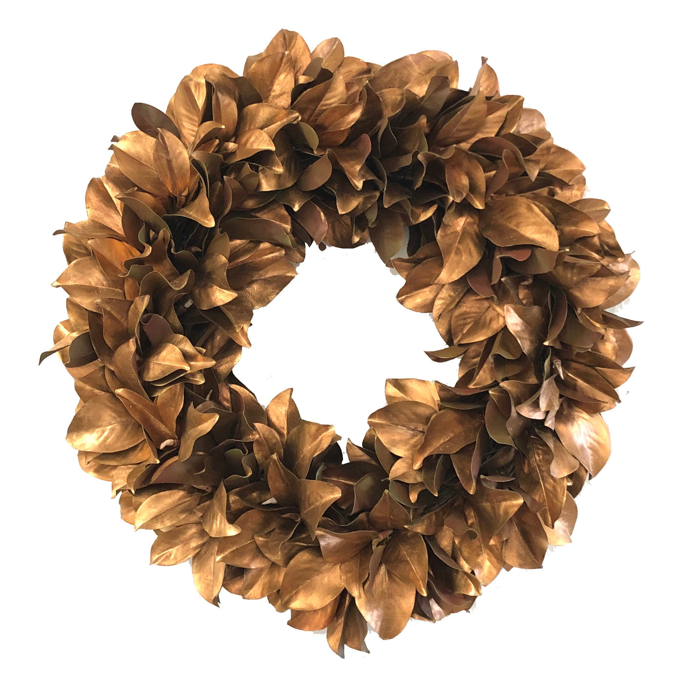 DELUXE GOLDEN MAGNOLIA WREATH 36"