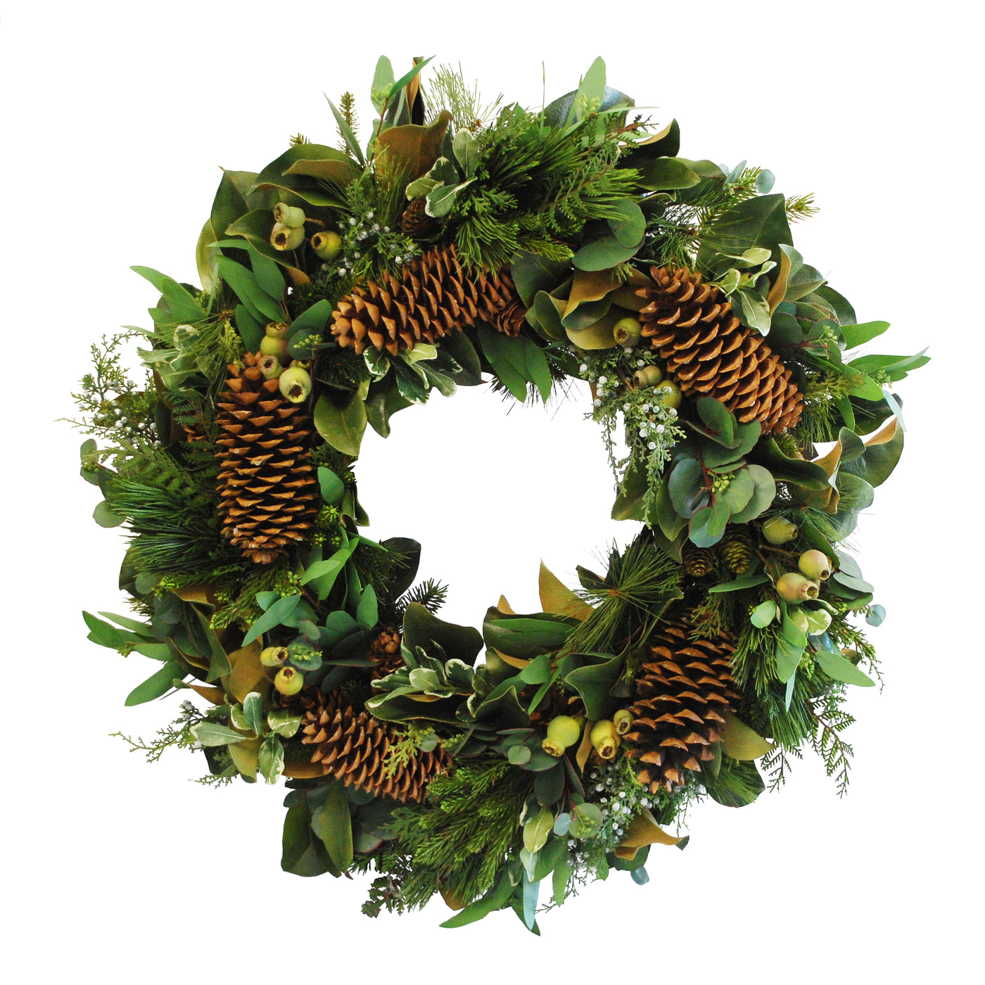 DELUXE OVERSIZE CEDAR WREATH (WHXDP138-GRBR)