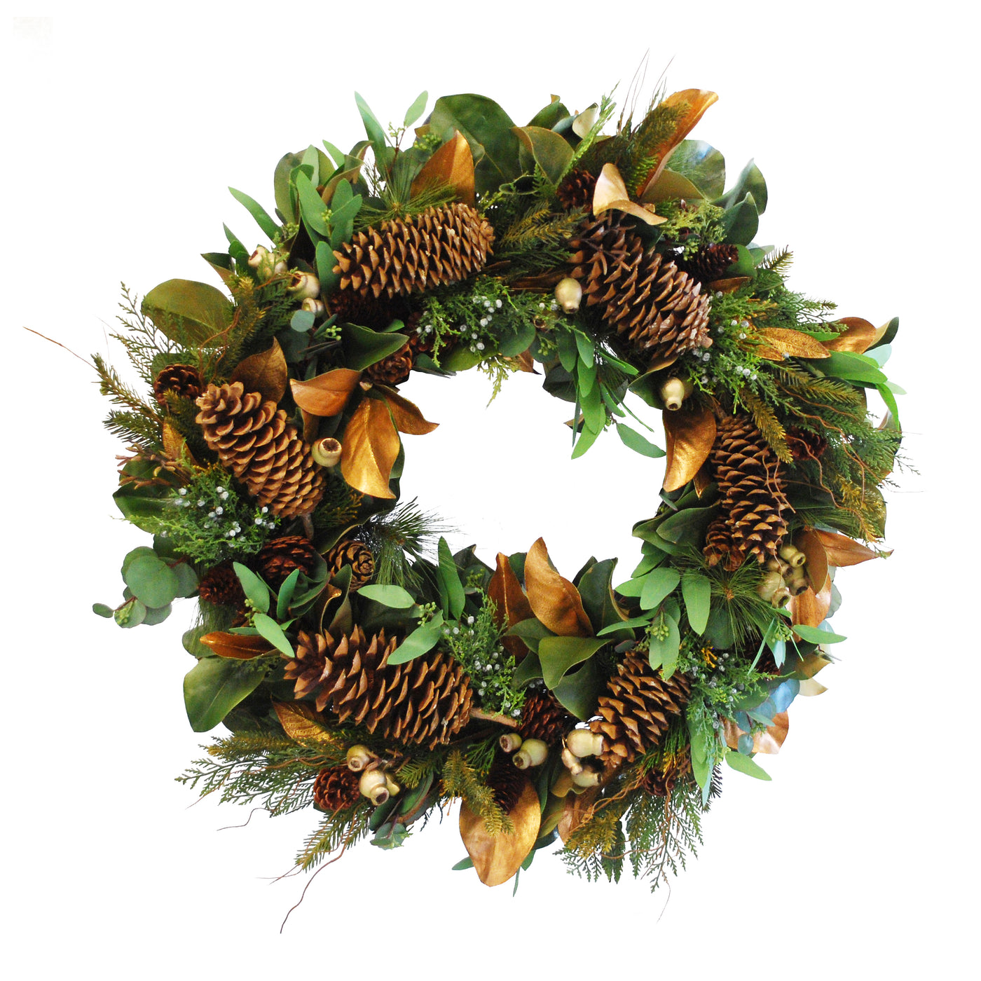 DELUXE OVERSIZE GOLD LEAF WREATH (WHXDP139-GOGR)