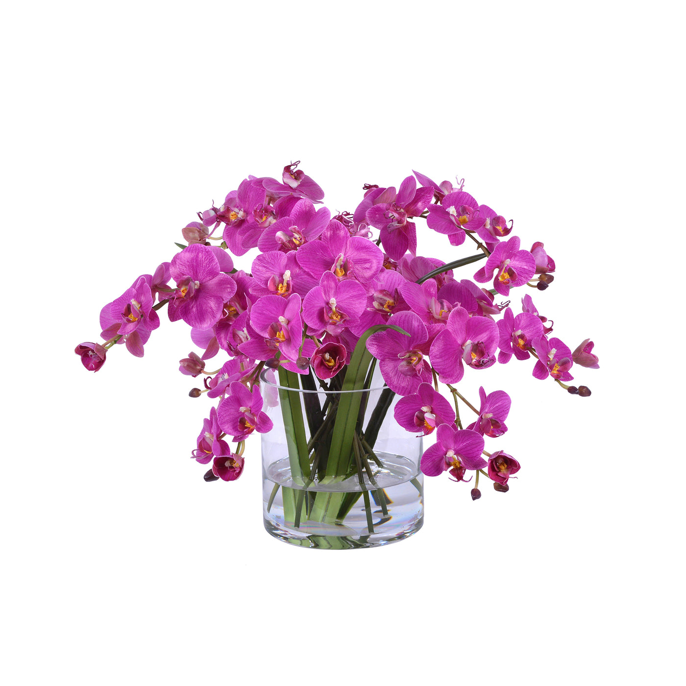 contemporary realistic high-quality faux orchid arrangement