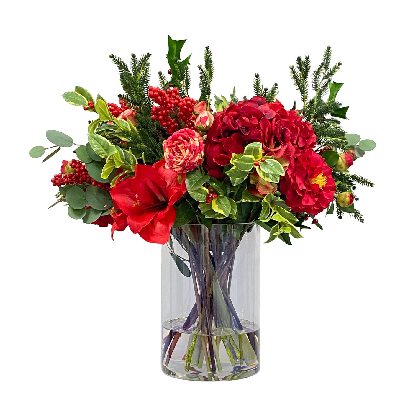 luxury faux floral arrangement for holidays