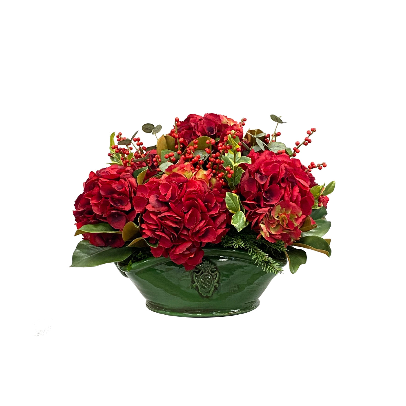 high quality realistic holiday faux floral centerpiece arrangement