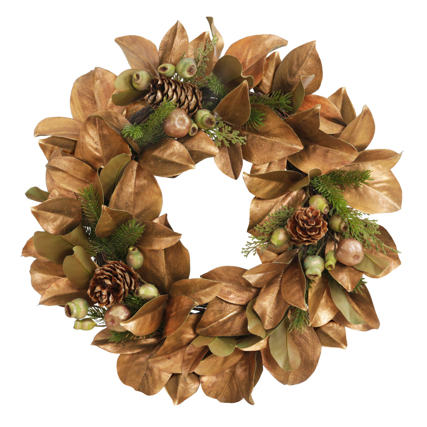 high-end gold holiday wreath