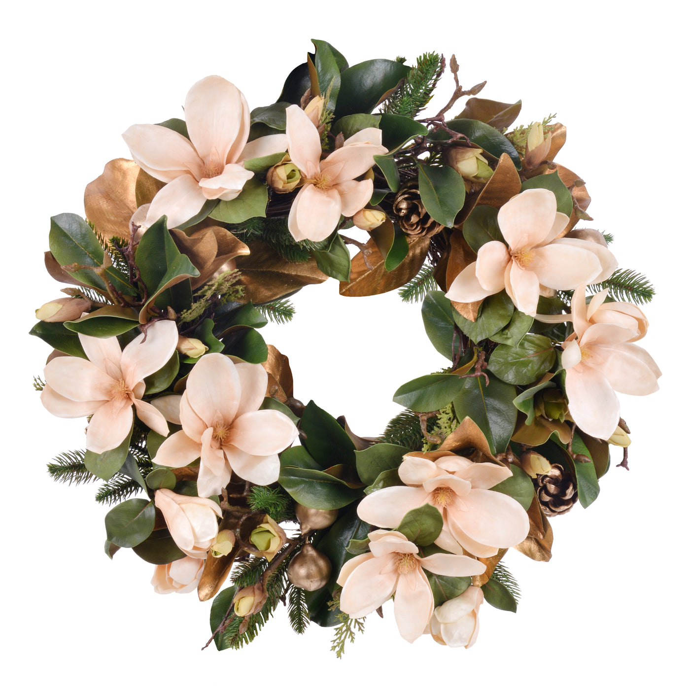 MAGNOLIA HOLIDAY WREATH 26"