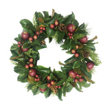 realistic faux apple holiday wreath