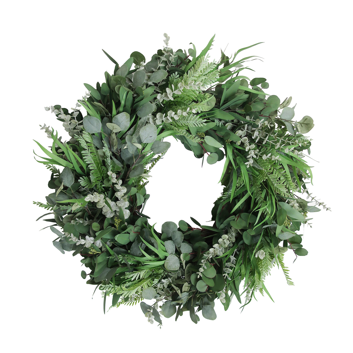 High-end full eucalyptus wreath faux