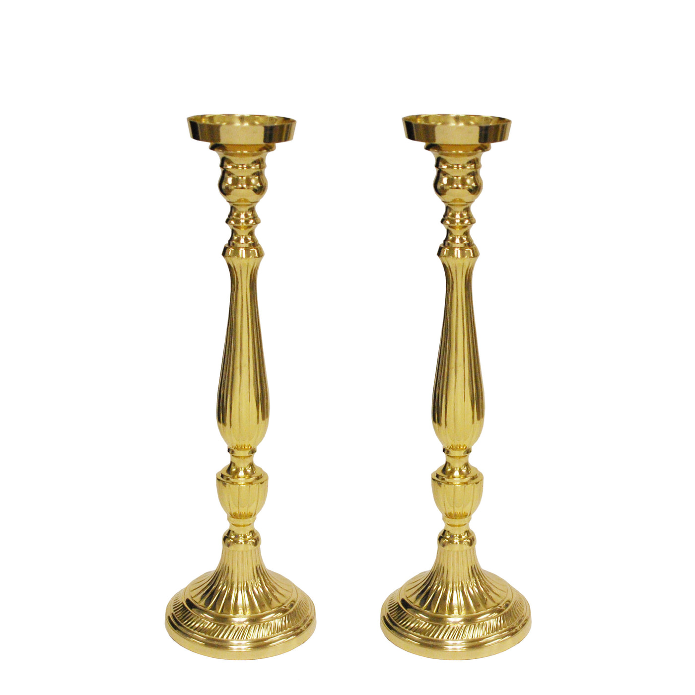 STRIPE CANDLE HOLDER 17" (Set of 2)